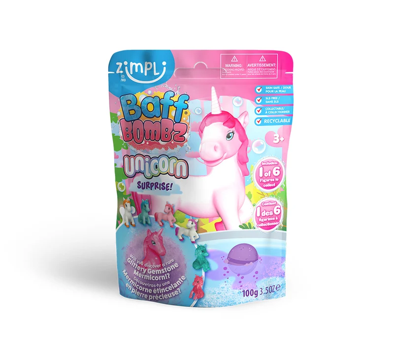 Baff Bombs Licorne Surprise assortiment