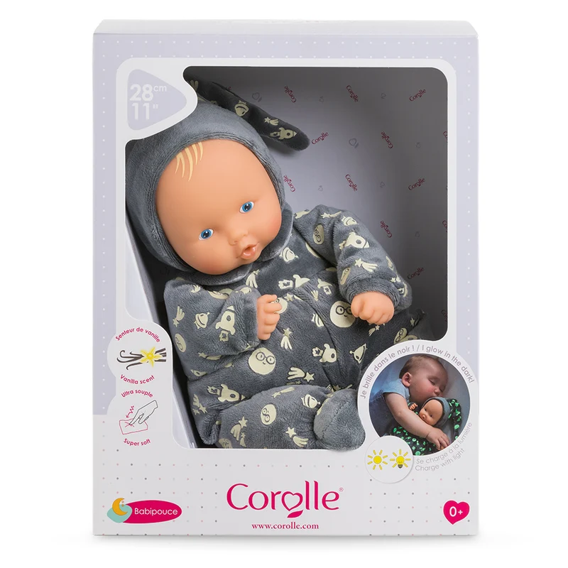 Mon doudou Corolle - Babipouce Brille dans la Nuit