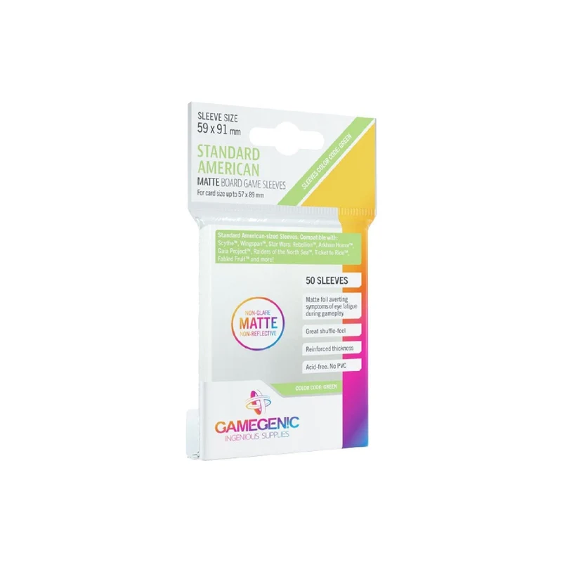 Gamegenic Game Sleeves Matte Standard American - 59 x 91 mm (50)