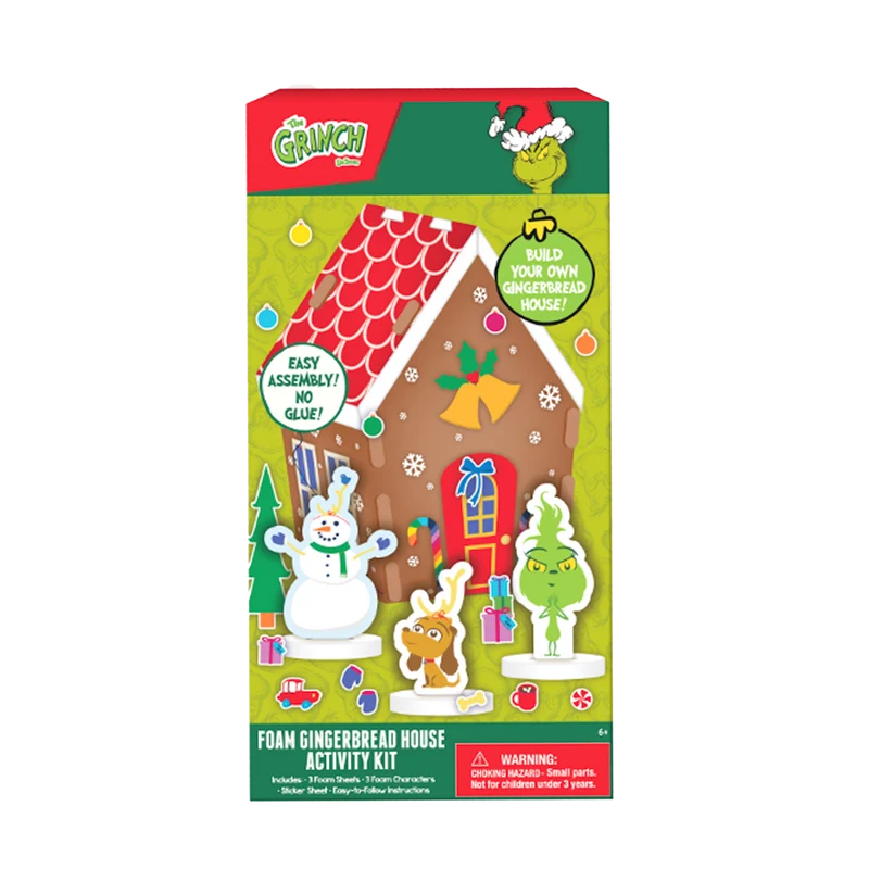 Maison en mousse pain d'épices Grinch