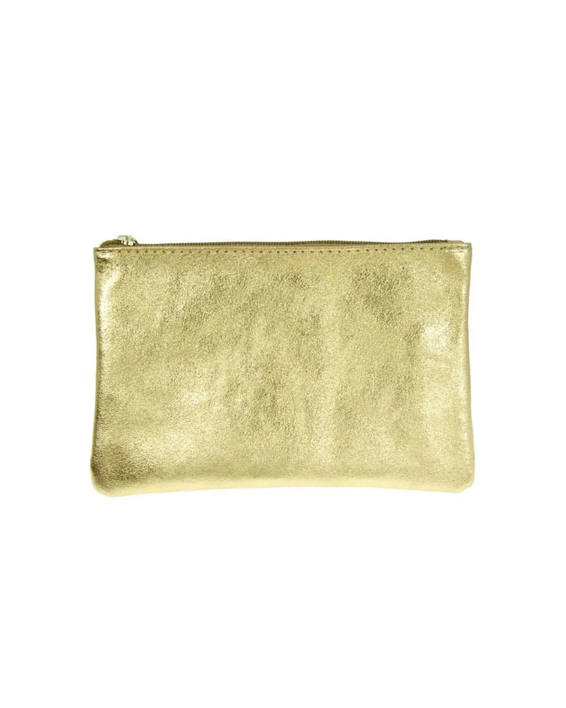 Les Cleias - Pochette Zippée L - Doré