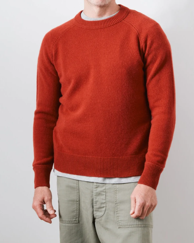 Merci - Pull Sweat Man En Cachemire - Rouille