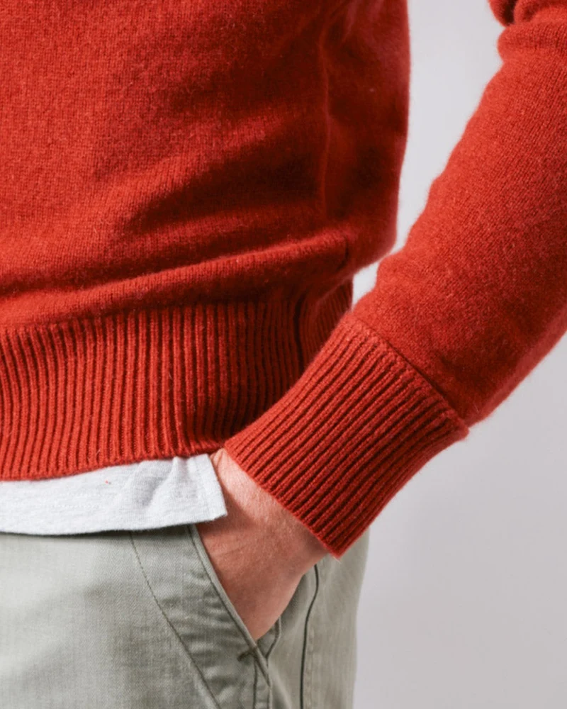 Merci - Pull Sweat Man En Cachemire - Rouille