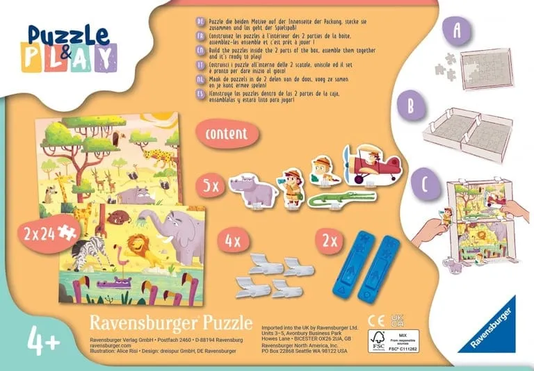 Puzzle&Play Safari (2x24 pcs)