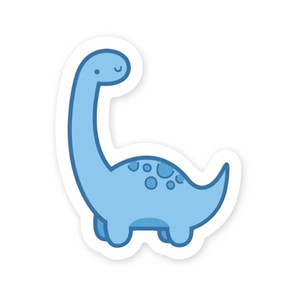 Autocollant Mignon Dino