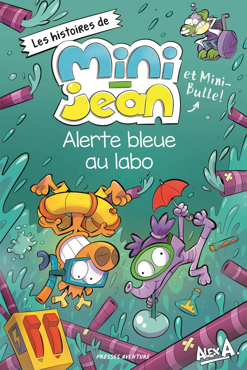 Mini-Jean et Mini-Bulle Alerte bleue au labo