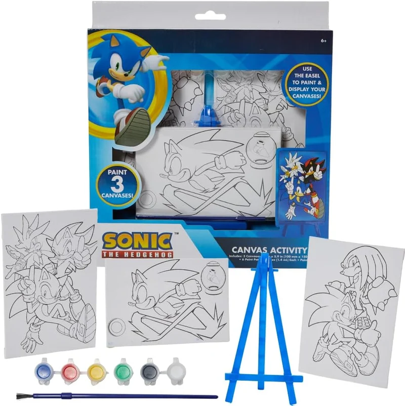 Ensemble de toiles à peindre Sonic