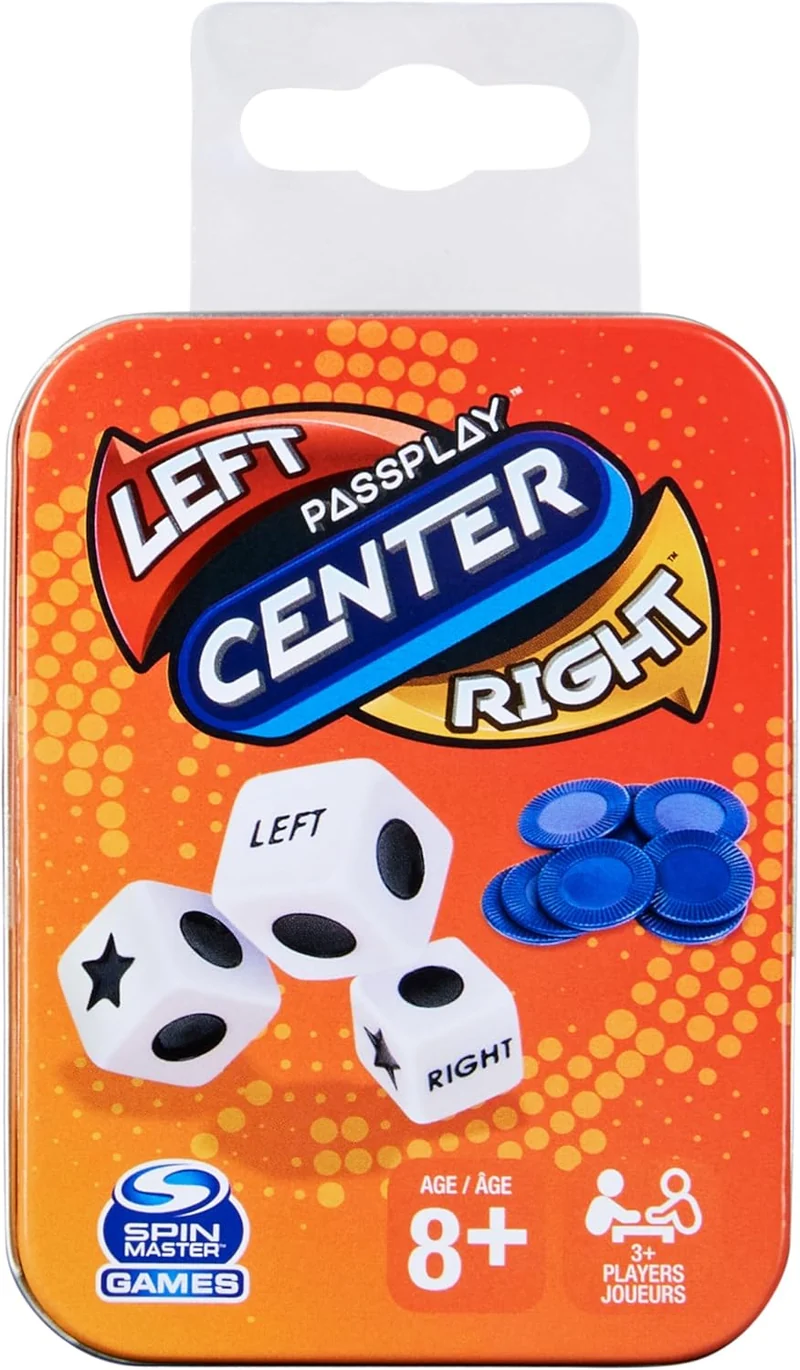 Jeu Left Center Right - Boîte en métal