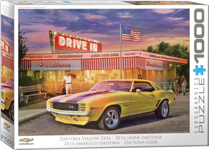 Zeta jaune Daytona, 1000 pièces