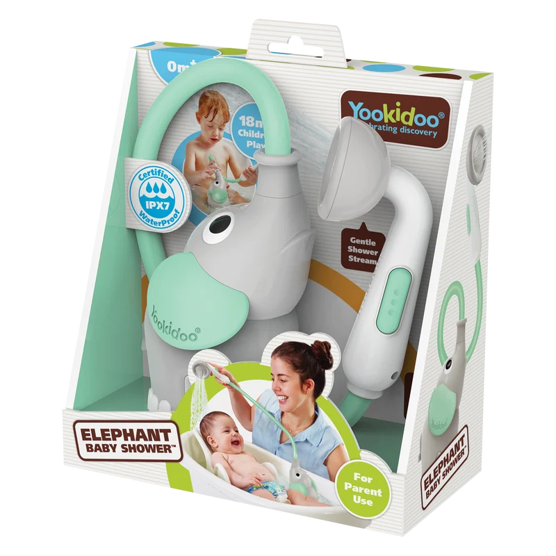 Yookidoo Douche éléphant pour bébé turquoise