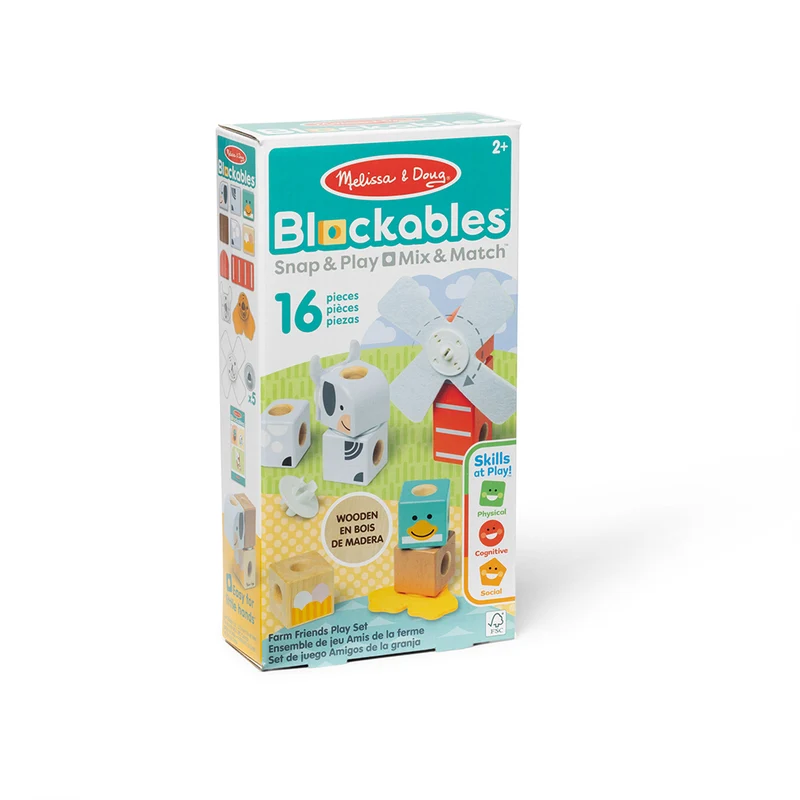 Blockables - Kit de jeu amis de la ferme 16 pièces