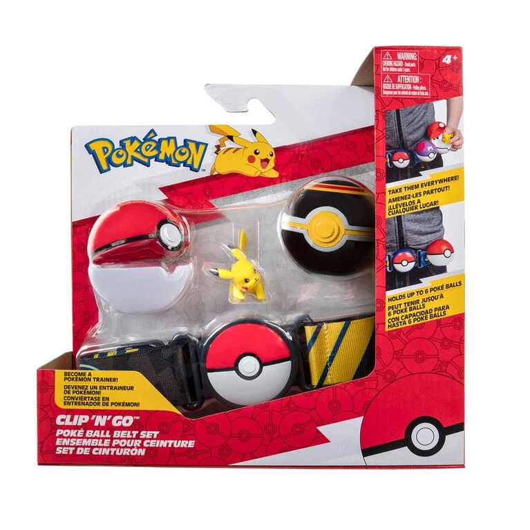 Pokémon ceinture Clip 'N Go - Pikachu + Poké Ball