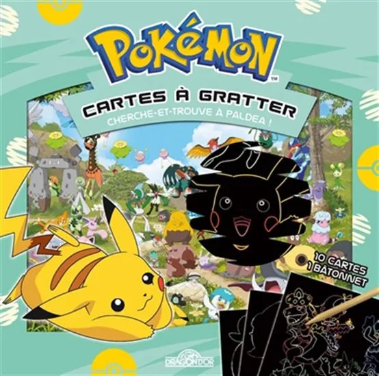 Pokémon cartes à gratter cherche-et-trouve Paldea