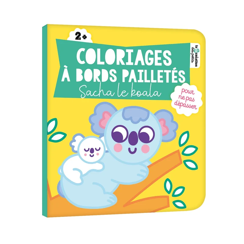 Coloriages à bords pailletés Sacha le koala