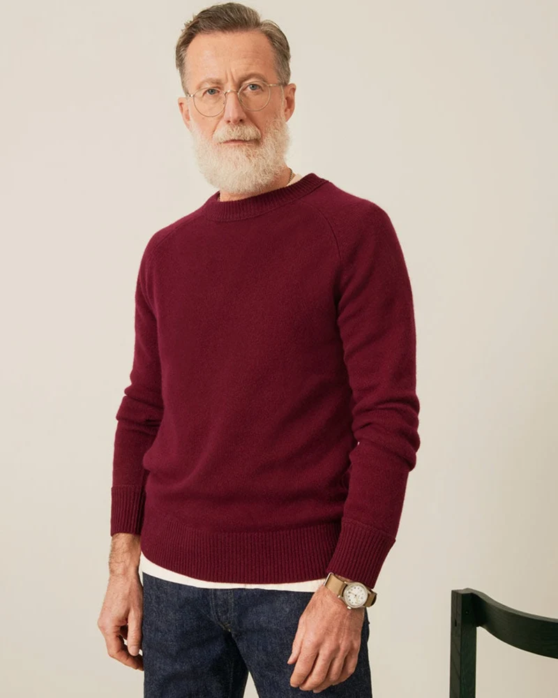 Merci - Pull Boxy En Cachemire - Bordeaux
