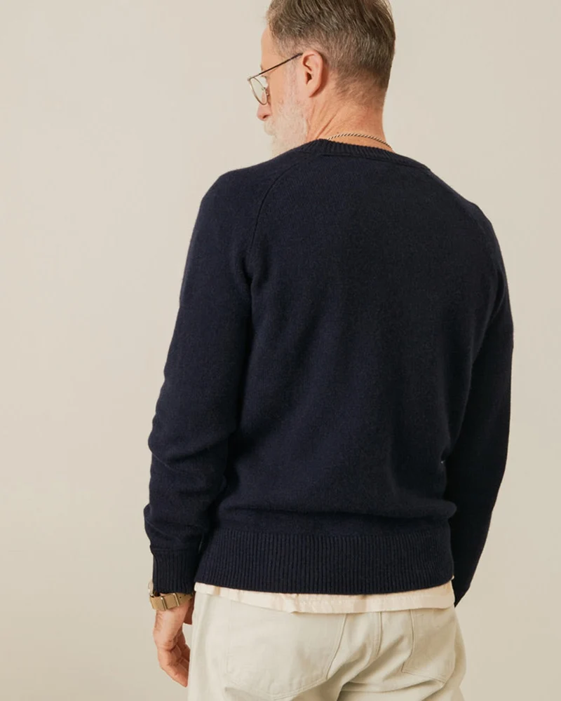 Merci - Pull Boxy En Cachemire - Bleu Marine