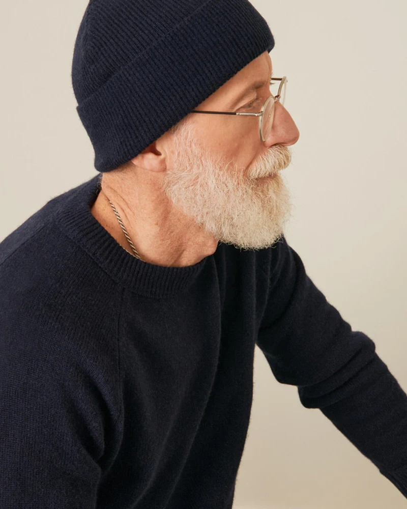 Merci - Pull Boxy En Cachemire - Bleu Marine