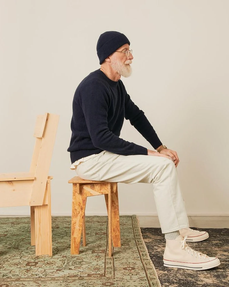 Merci - Pull Boxy En Cachemire - Bleu Marine