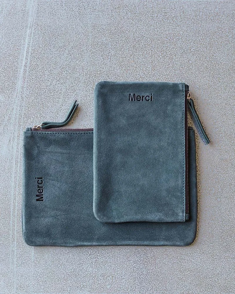 Merci - Pochette En Daim - Bottle