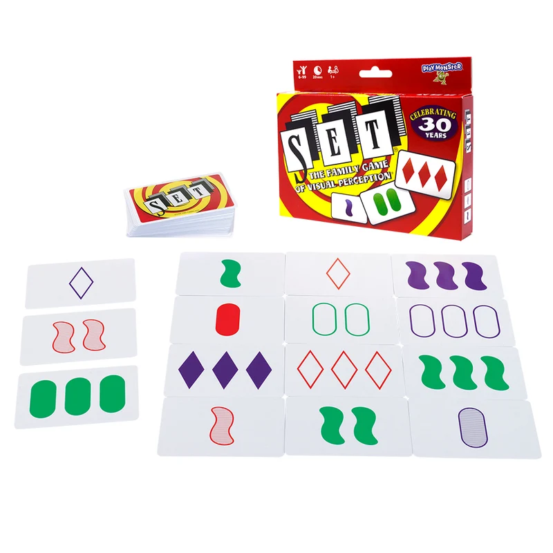 Jeu de cartes SET - Version bilingue