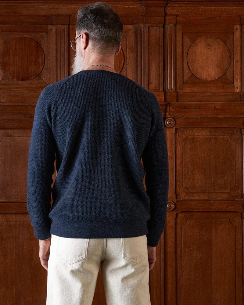 Merci - Pull En Laine - Bleu
