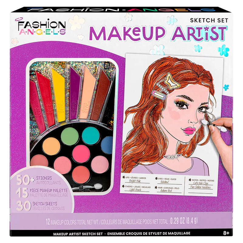 Ensemble croquis de styliste de maquillage