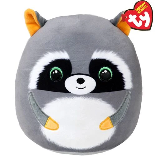 TY Beanie Squishy Sneaky le raton-laveur 10''