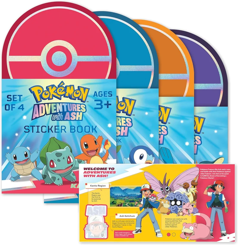 Pokémon livre d'aventure et autocollants