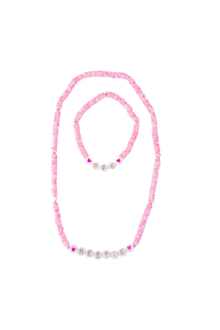 Ensemble collier et bracelet BFF