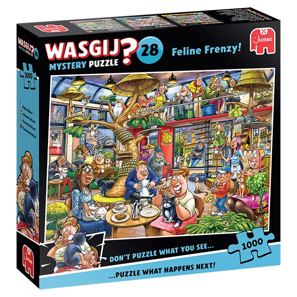 Wasgij Mystery #28 Folie Féline, 1000 pièces