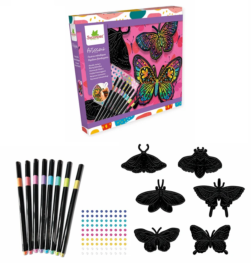 Artissimo 10 crayons pastels Papillons flamboyants