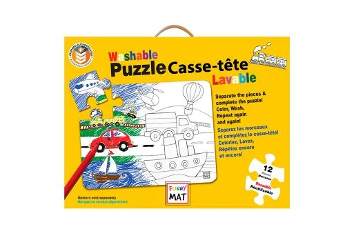 Casse-tête à colorier 12 mcx, Véhicules