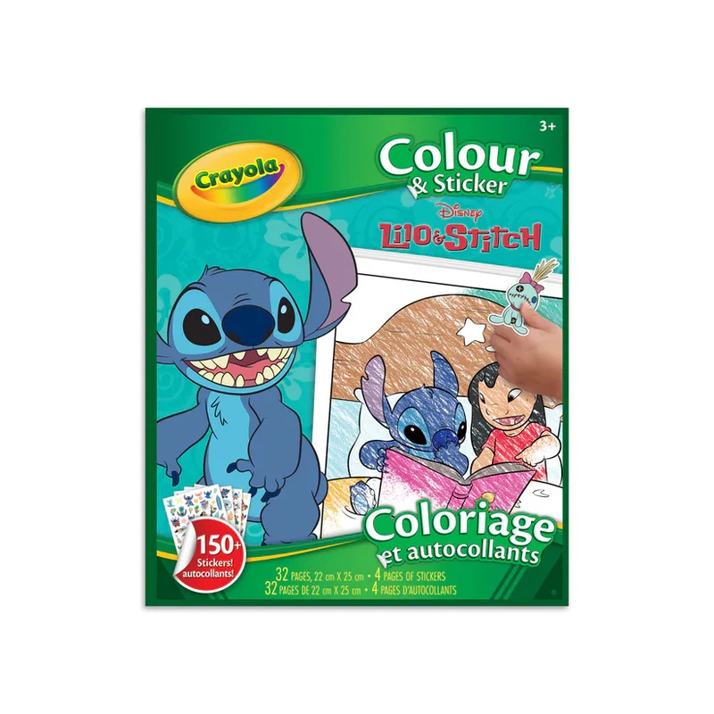 Cahier à colorier et autocollants Lilo & Stitch