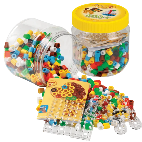 Hama Maxi 400 perles et plaques en pot- jaune