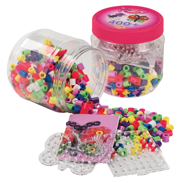 Hama Maxi 400 perles et plaques en pot- rose
