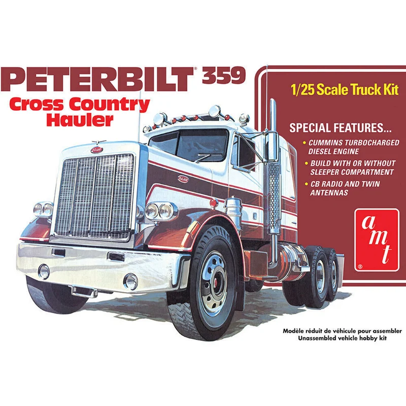 Modèle à coller peterbilt 359, hauler, 1/25