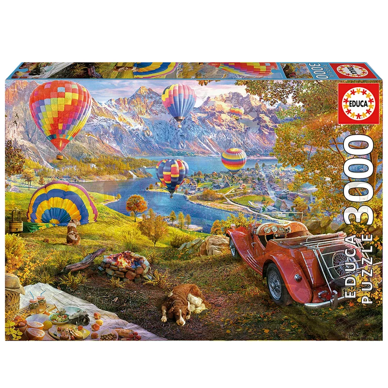 La vallée des Montgolfières, 3000 pièces