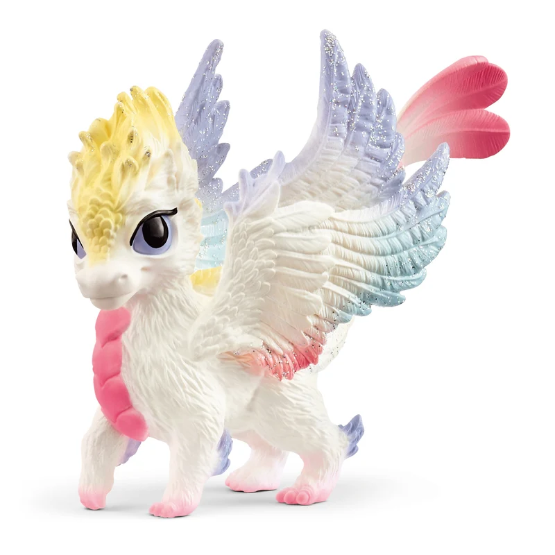 Bébé dragon arc-en-ciel