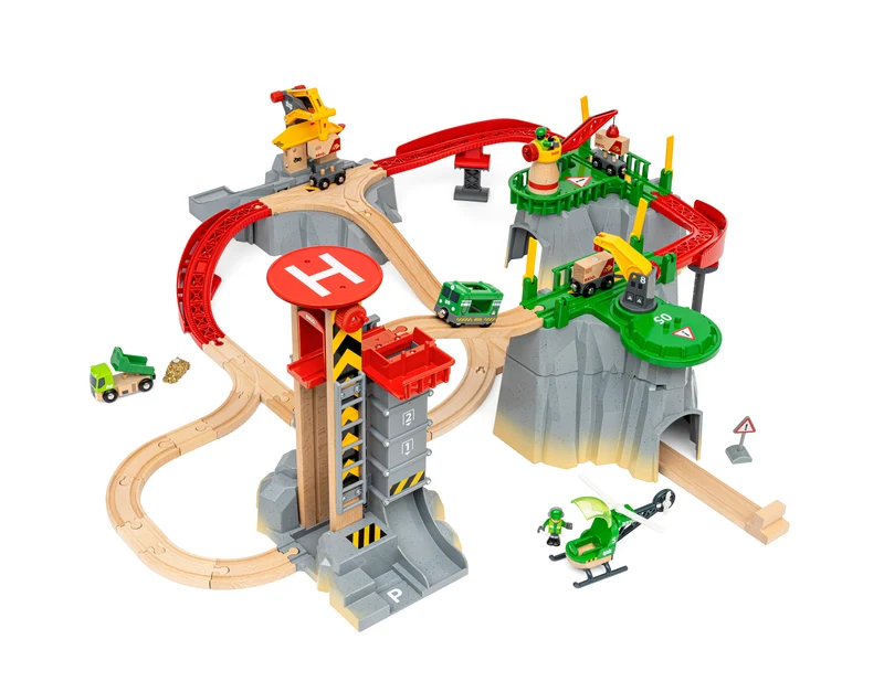 BRIO World Circuit montagnes et chargement