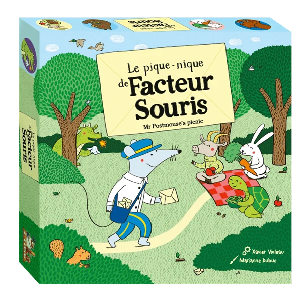 Le pique-nique de facteur souris (Bilingue)