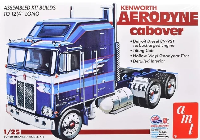 Modèle à coller kenworth aerodyne cab over 1/25