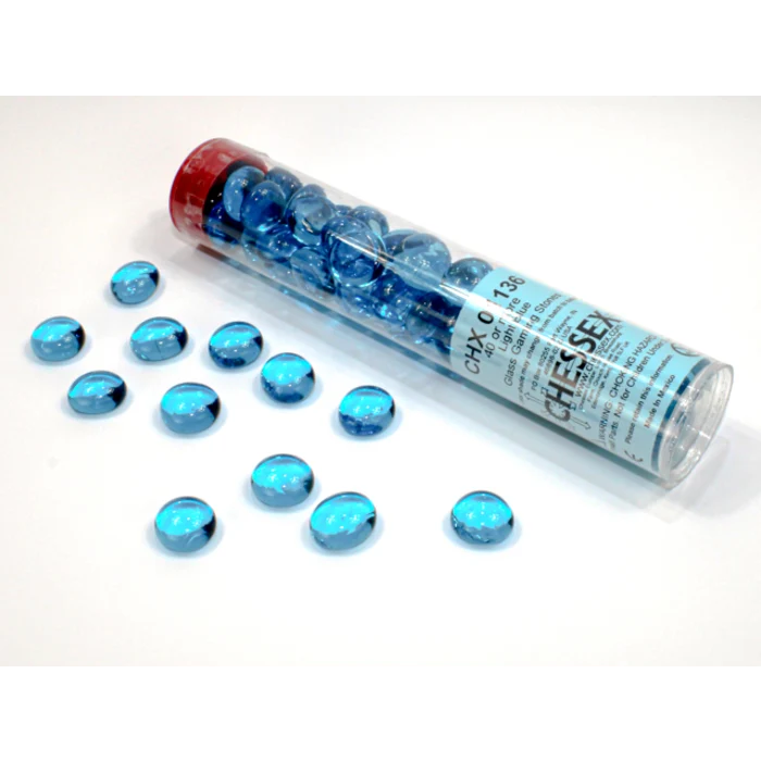 Tube de 40 jetons vitrés