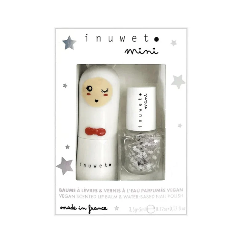 Duo Étoiles : baume à lèvres et vernis étoiles