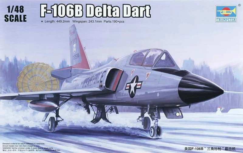 Modèle à coller us f-106b delta dart 1/48