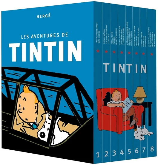 Coffret Tintin L'intégrale 8 volumes