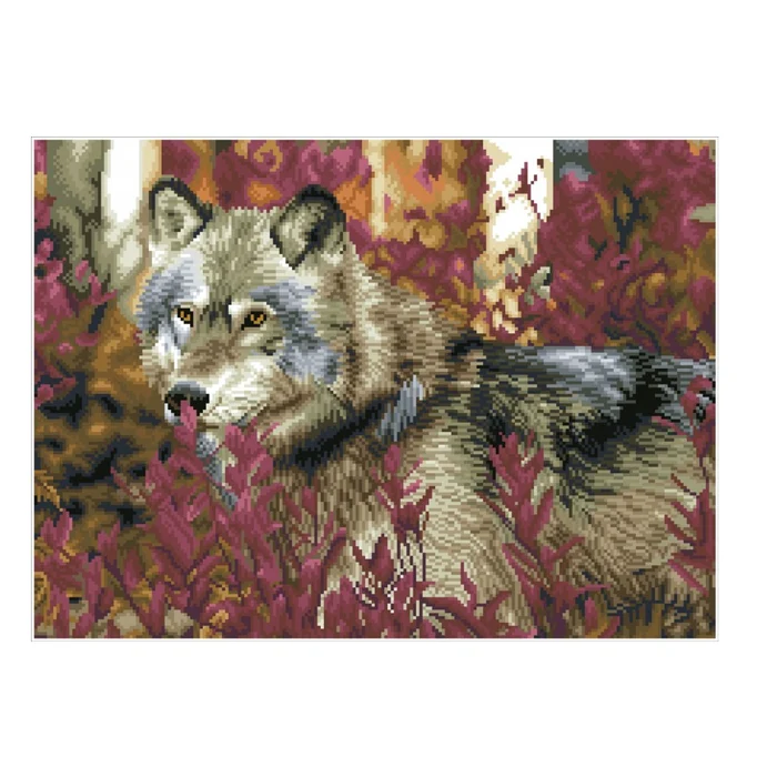 Diamond Dotz Square - Autumn Wolf