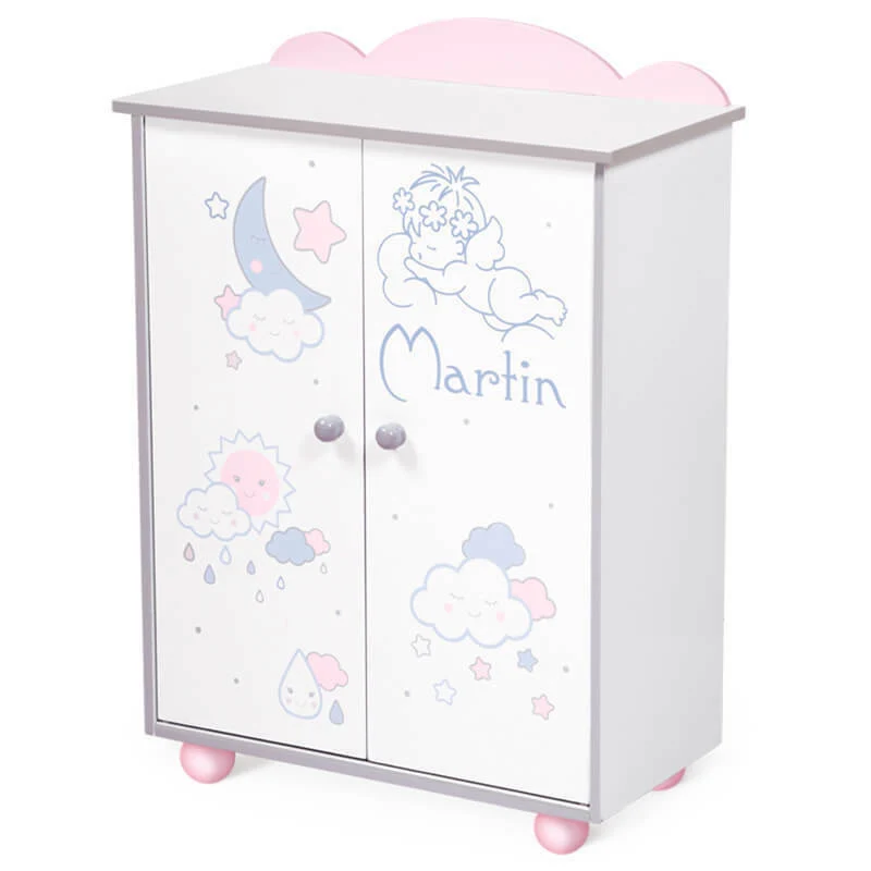 Armoire de rangement pour poupées