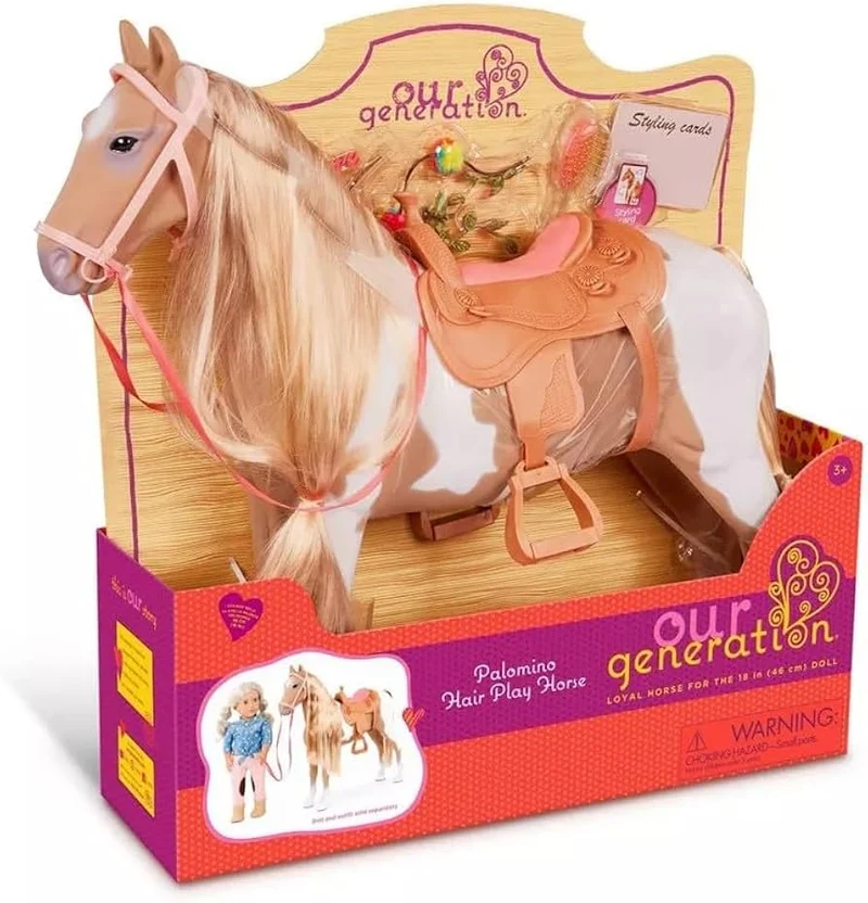 Cheval Palomino Palomino crinière à coiffer 50 cm