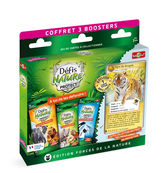 Défis Nature Protect Coffret 3 Boosters Tigre