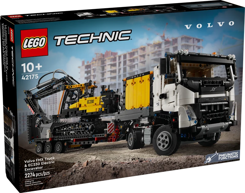 Le camion Volvo FMX et l’excavatrice électrique EC